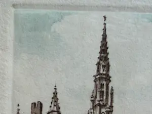 Roger Hebbelinck - Roger Hebbelinck – Grand Place Brussel – handgekleurd – gesigneerd – 44/100 kopen? Bied vanaf 120!
