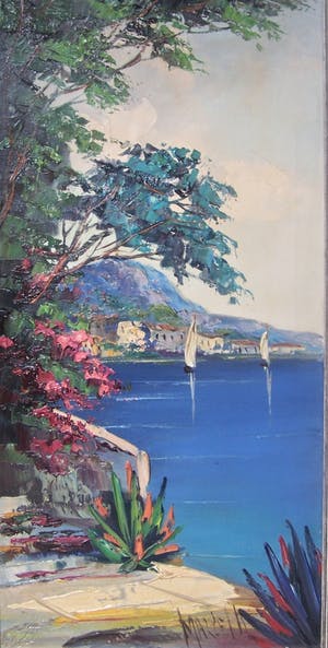 Jan Bevort - Mediterraan kustgezicht. kopen? Bied vanaf 60!