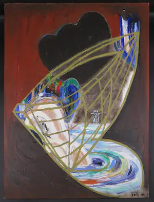 Hannes Postma - Olieverf op doek, Triple Alliance (Groot) kopen? Bied vanaf 1!