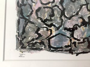 Jan Wolkers - "Winterbeelden" - Lithografie met gedicht, Ingelijst kopen? Bied vanaf 220!