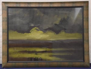 Henk Bies - Moerasland - 1972 - acrylverf op papier - BKR Helmond kopen? Bied vanaf 30!