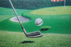 Rene Boin - Golfer - zeefdruk kopen? Bied vanaf 25!