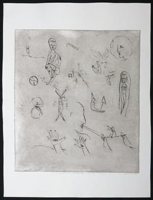 Henk Visch - Ets, In de blik ziet de wereld zich zelve kopen? Bied vanaf 1!