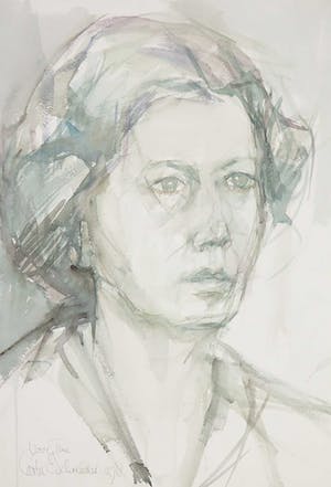 Carla Schreuder - Aquarel, Portret van een vrouw kopen? Bied vanaf 1!