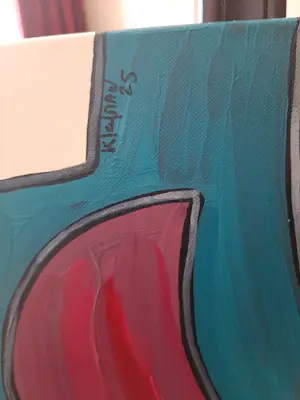 Patricia Kleyman - Acryl op doek. Titel,Une belle Histoire entre la Jeune fille Nue et le Poisson kopen? Bied vanaf 160!