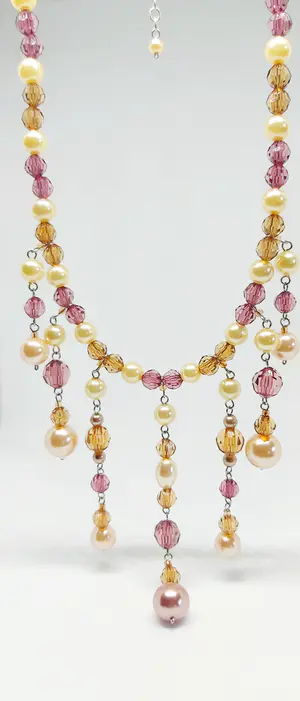 Prachtig Zilveren (925) glasparel Collier 48 cm lang kopen? Bied vanaf 1!