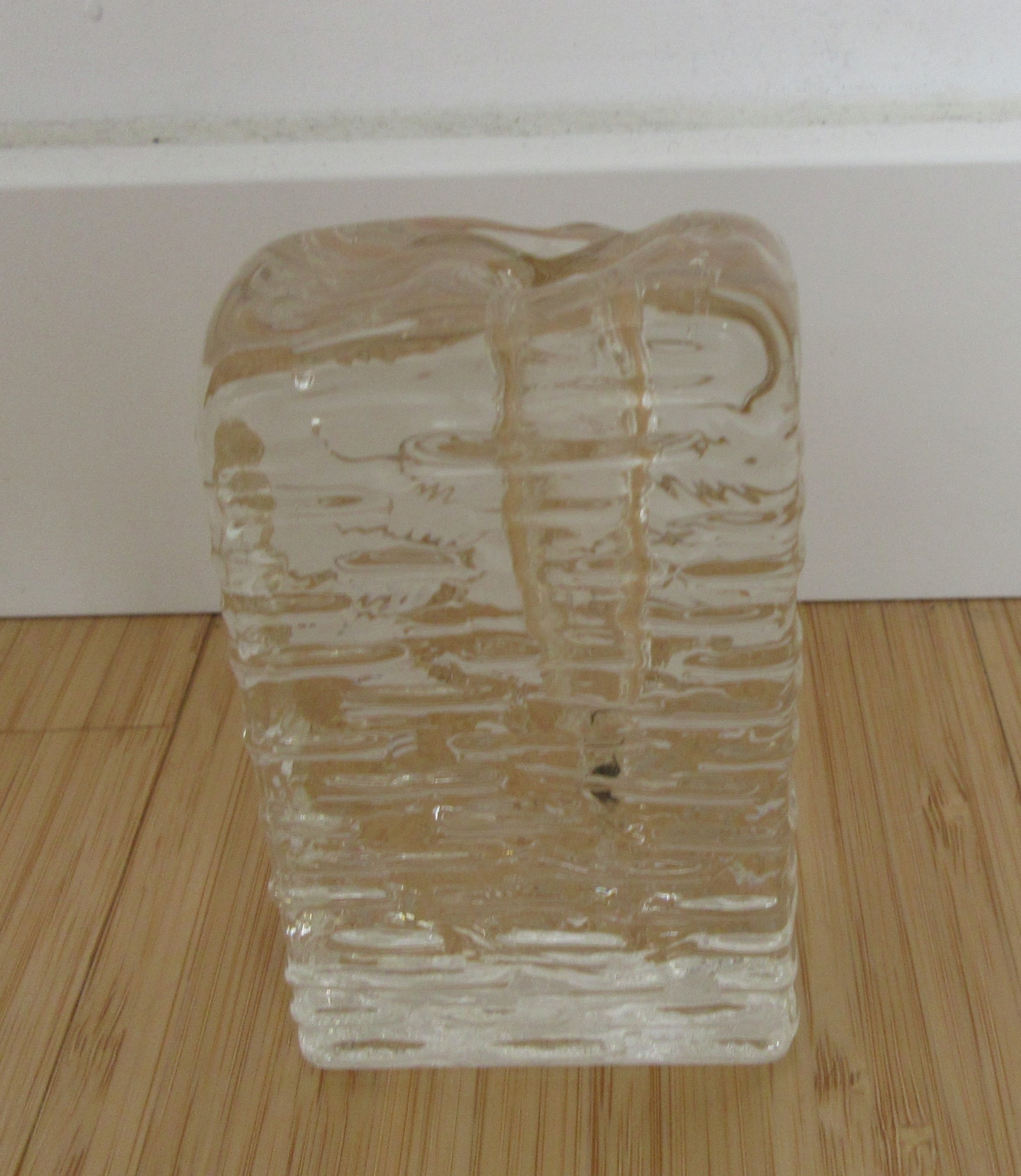 Ritzenhoff AG - Twee vintage blokglazen kandelaren kopen? Bied vanaf 10!