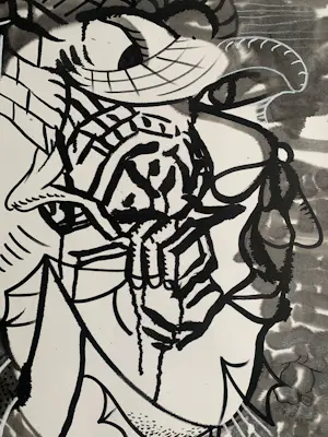 Thomas van der Linden - gemengde techniek op papier | 'The Worldly Portraits' | 1990 kopen? Bied vanaf 125!