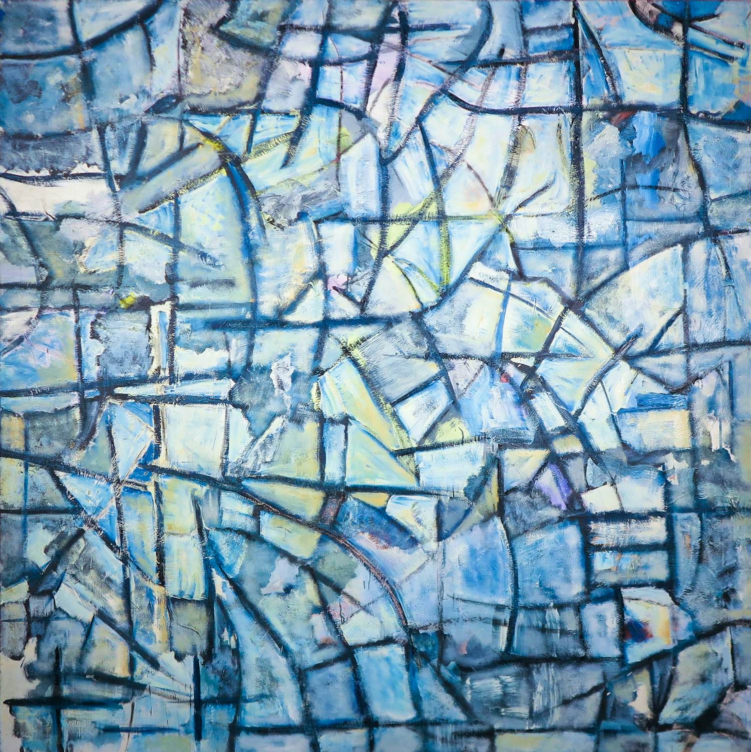 Angelos Tassopoulos - Olieverf op doek, Abstracte compositie - Zeer groot kopen? Bied vanaf 700!