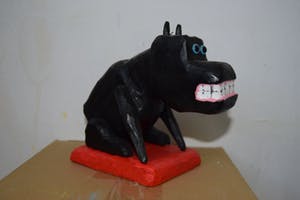 Peter Bastiaanssen - Zittend hondje zonder titel kopen? Bied vanaf 70!