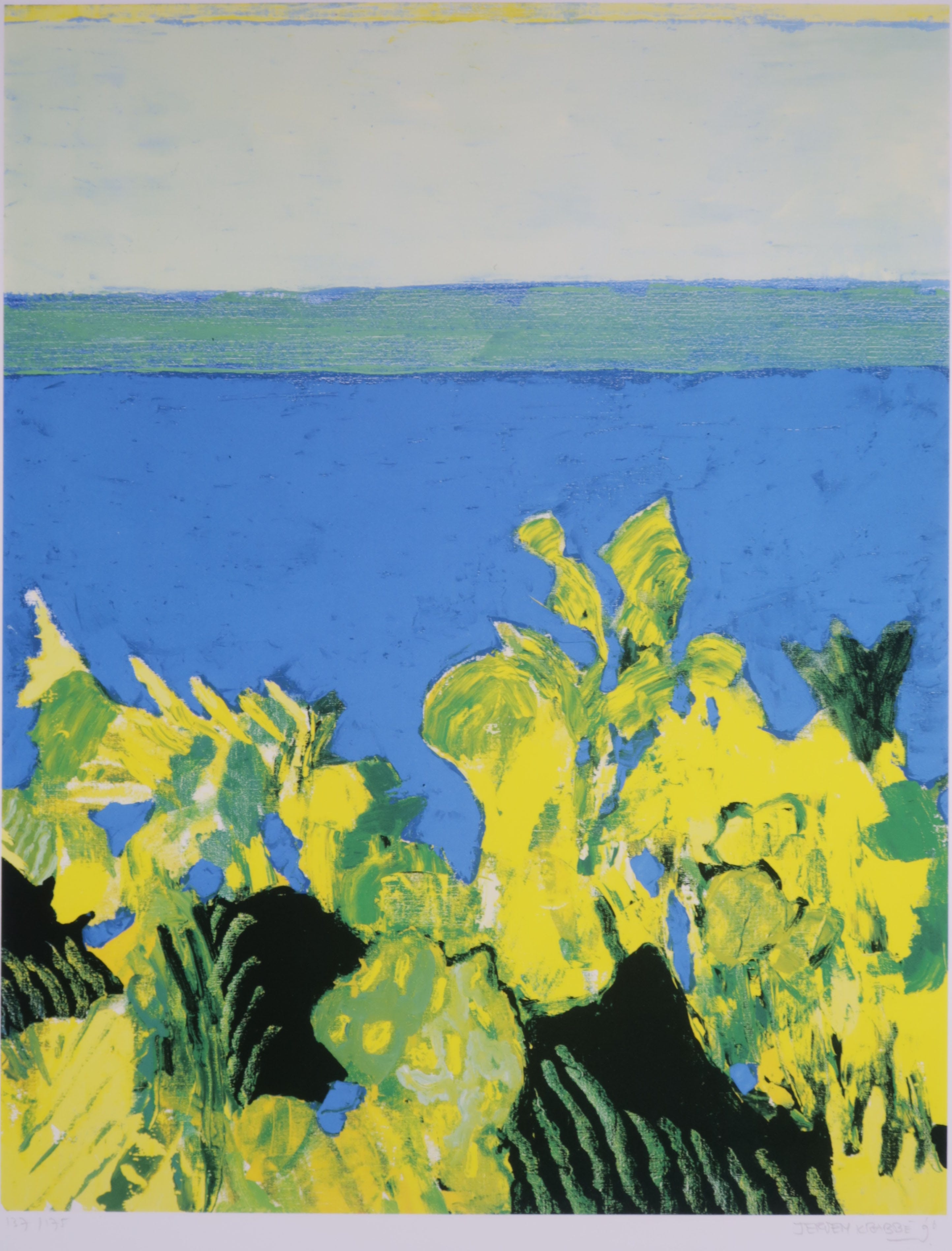 Jeroen Krabbe - Zeefdruk, Zonder titel kopen? Bied vanaf 120!