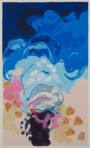 Henk van Vessem - Zeefdruk, De avond - Ingelijst kopen? Bied vanaf 40!