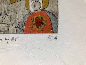 Anton Heyboer - Kruisiging - Ets E.A., Ingelijst kopen? Bied vanaf 240!