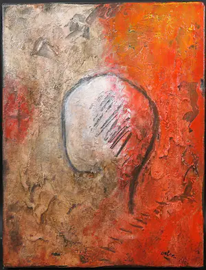 Otto Oelen - Olieverf op doek, Abstracte compositie kopen? Bied vanaf 100!