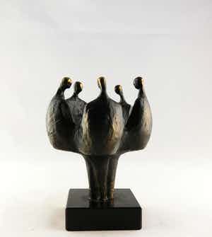 Brons (Onbekend) - Brons, Vijf figuren verkocht voor € 50!