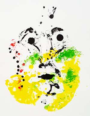 Jef Diederen - Mooi hoofd, litho verkocht voor € 40!