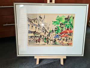 Maurice Legendre - Paris Montmartre, Place du Tertre, Sacré Coeur verkocht voor € 50!