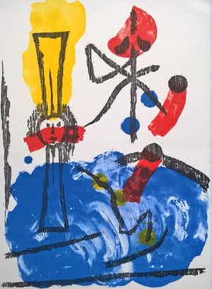 Jef Diederen - gesigneerde kleuren litho verkocht voor € 45!