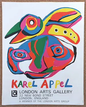 Buy Karel Appel - London Arts Gallery, lithografisch affiche? Bid from 60!