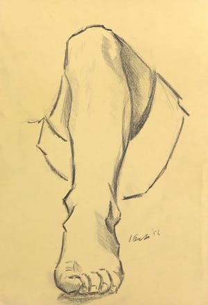 Joe Wols - Lot van vier potloodtekeningen, Ledematen en koeien kopen? Bied vanaf 1!