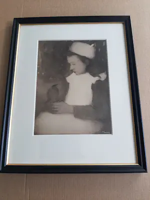 Jan Mankes - Heliogravure, Meisje met Lijster kopen? Bied vanaf 120!