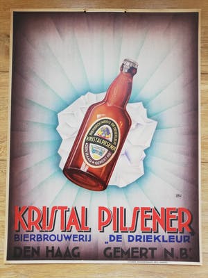 Curiosa - Affiche 'Kristal Pilsener' kopen? Bied vanaf 1!