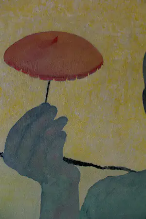 Ad van Riel - Zelfportret met parasols (1) kopen? Bied vanaf 450!