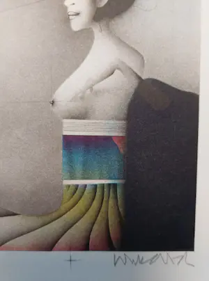 Paul Wunderlich - Dame im Profil kopen? Bied vanaf 60!