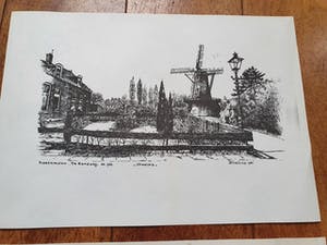 Joop Vestjens - Litho/Pentekening Rotterdam-Charlois kopen? Bied vanaf 44!