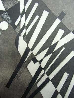 Harry van Kruiningen - KATSE VEER DELTAWERKEN /// ETS-AQUATINT VAN HARRY VAN KRUININGEN verkocht voor € 70!