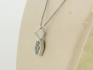 18k wit gouden collier met hanger met single cut geslepen diamant tot. 0.30ct kopen? Bied vanaf 550!