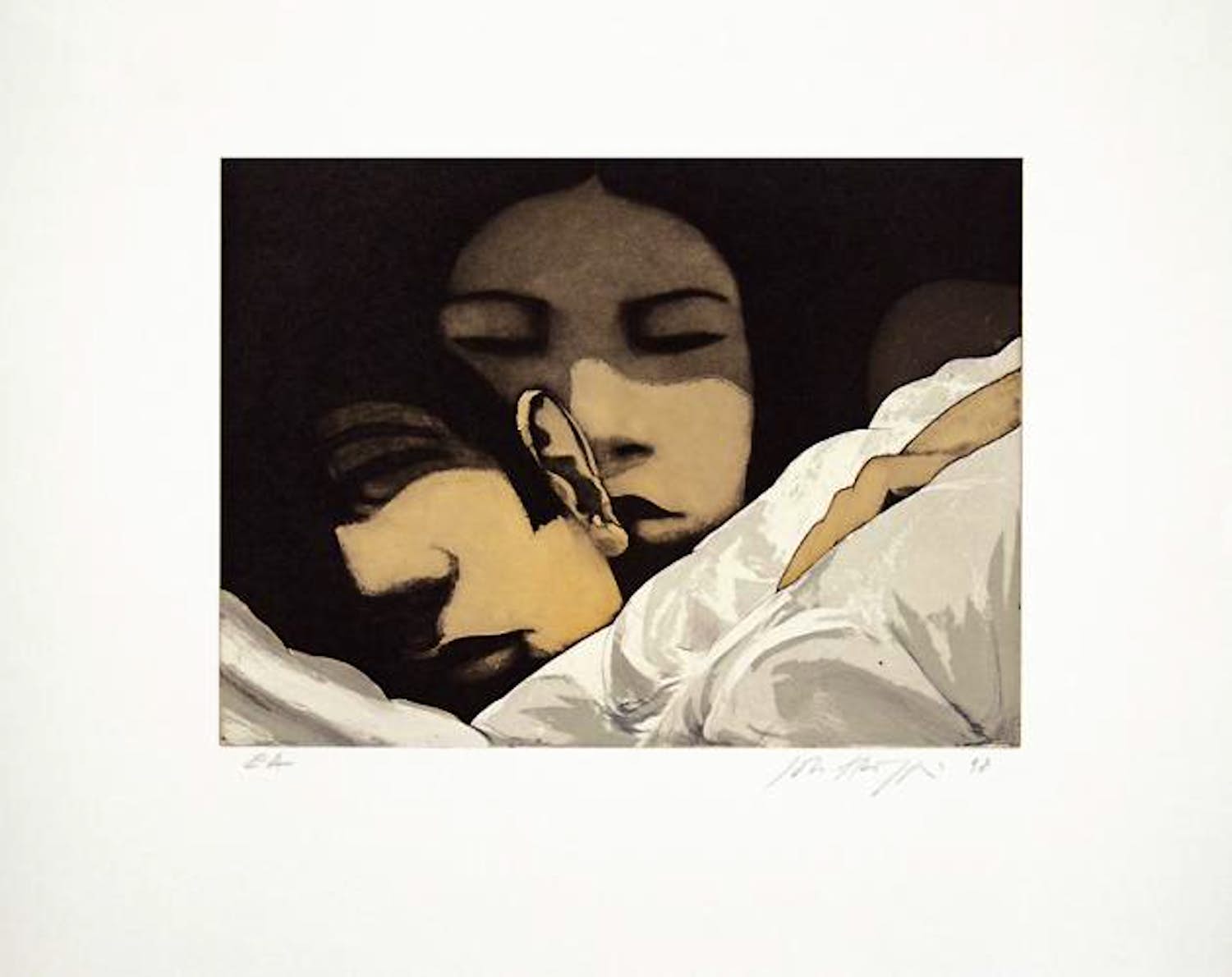 Johannes Hüppi - Schlafende verkocht voor € 200!