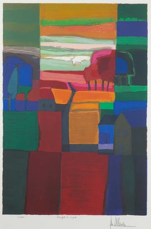 Ton Schulten - Zeefdruk, Herfst I - Ingelijst kopen? Bied vanaf 300!