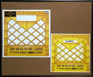 2 Chainz - Album Rap or go to the league met gesigneerde zeefdruk - Ingelijst verkocht voor € 1!