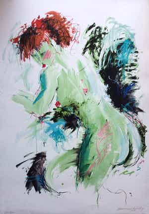 Annemarie de Groot - Subtiel naakt | Groot formaat zeefdruk verkocht voor € 35!