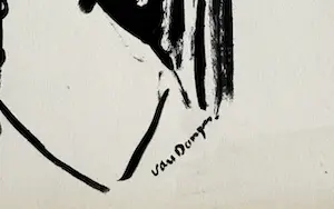 Kees van Dongen - Jeune femme à la mantille, l’Espagnol kopen? Bied vanaf 350!