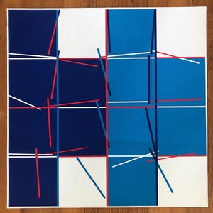 Christa van Santen - Gesigneerde zeefdruk - 'Raamwerk 1' - 17/25 kopen? Bied vanaf 45!