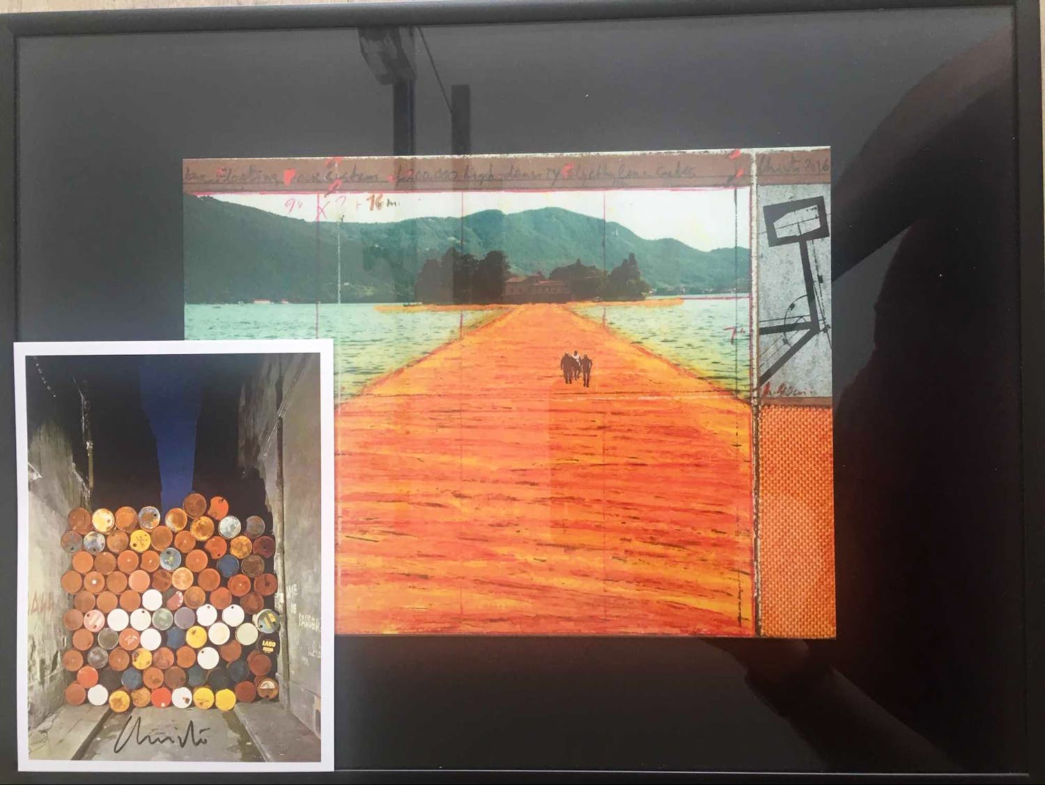 Christo - 2 WERKEN TE KOOP! 1GESIGNEERDE artcard + 1 mooi ingelijst werk (niet gesigneerd kopen? Bied vanaf 100!