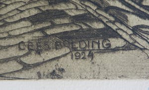 Cees Bolding - Volendams havengezicht met vissersschepen en mannen in dracht kopen? Bied vanaf 60!