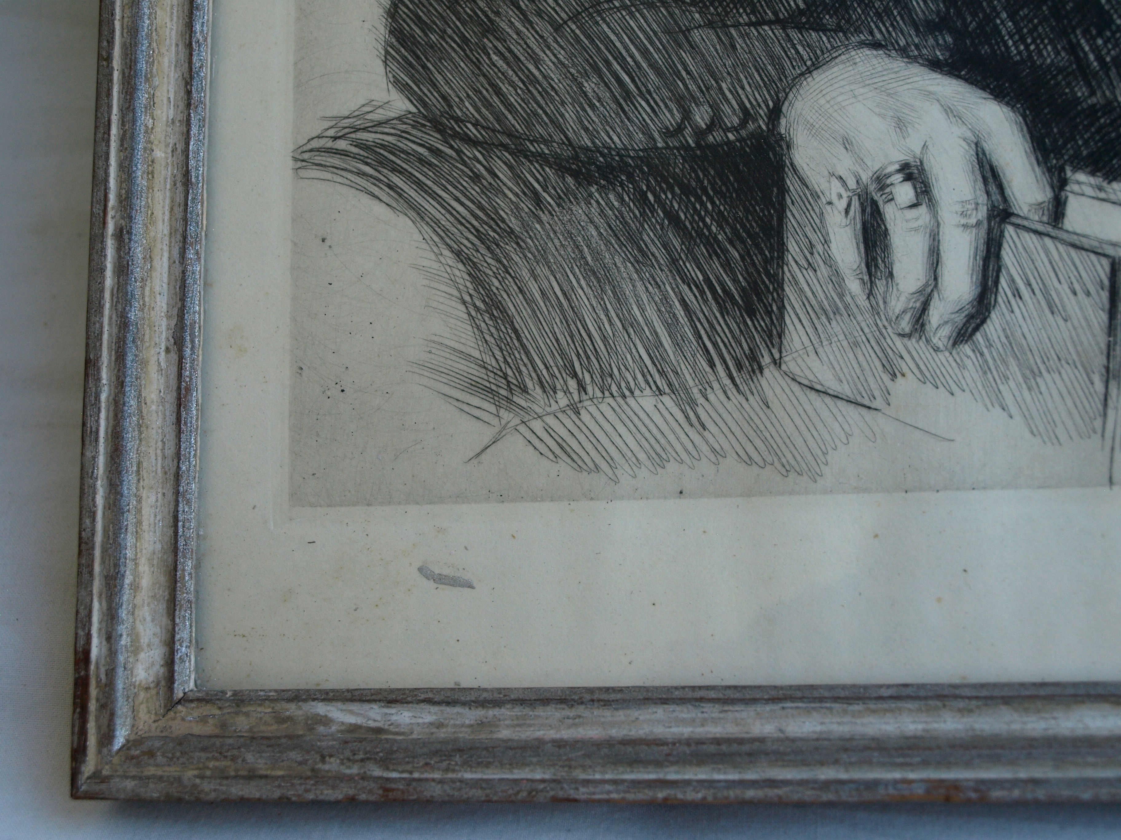 Niet of onleesbaar gesigneerd - Ets , Aet. Suae. LXV – Portret – gesigneerd en ingelijst  kopen? Bied vanaf 1!