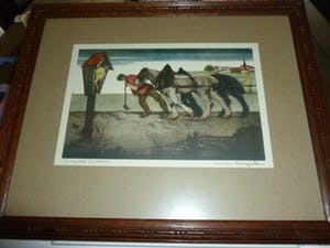 Maurice Langaskens - Kleurenets "Le symbole du calvaire". kopen? Bied vanaf 35!