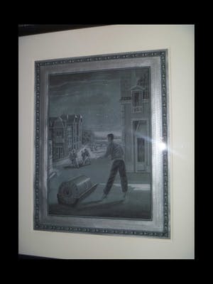 Bernard Verhoeven - laatste kans : Moderne aquarel en gouache van de vier heiligen bij nacht kopen? Bied vanaf 95!