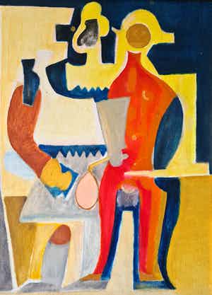 Niet of onleesbaar gesigneerd - Picasso achtig werk verkocht voor € 1!