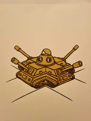 Dadara - Zeefdruk: Peace Tank kopen? Bied vanaf 50!