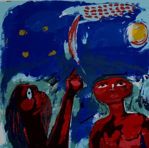 John Lie a Fo - Zeefdruk - 1988 kopen? Bied vanaf 40!