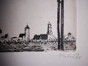 Georg Erler - original Radierung "aus Franken" signiert / datiert 1908 kopen? Bied vanaf 75!