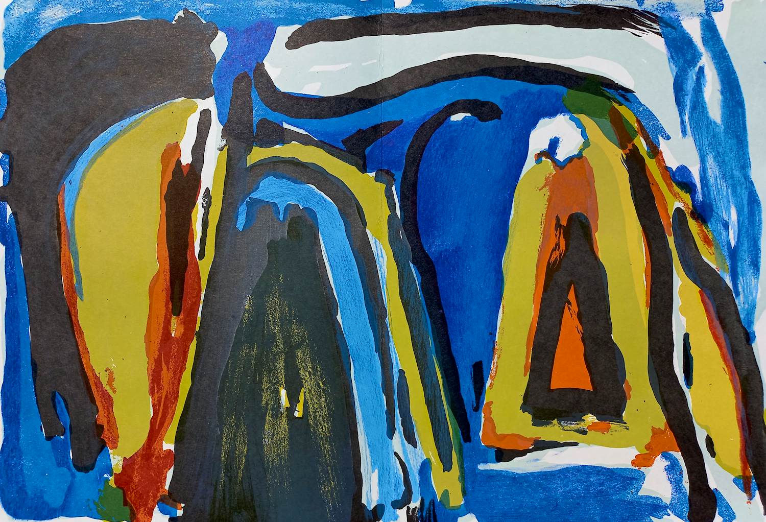 Bram van Velde - Paysage, originele litho verkocht voor € 75!
