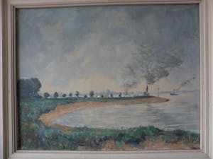 Adam Potgieter - Olieverf op doek, landschap kopen? Bied vanaf 40!