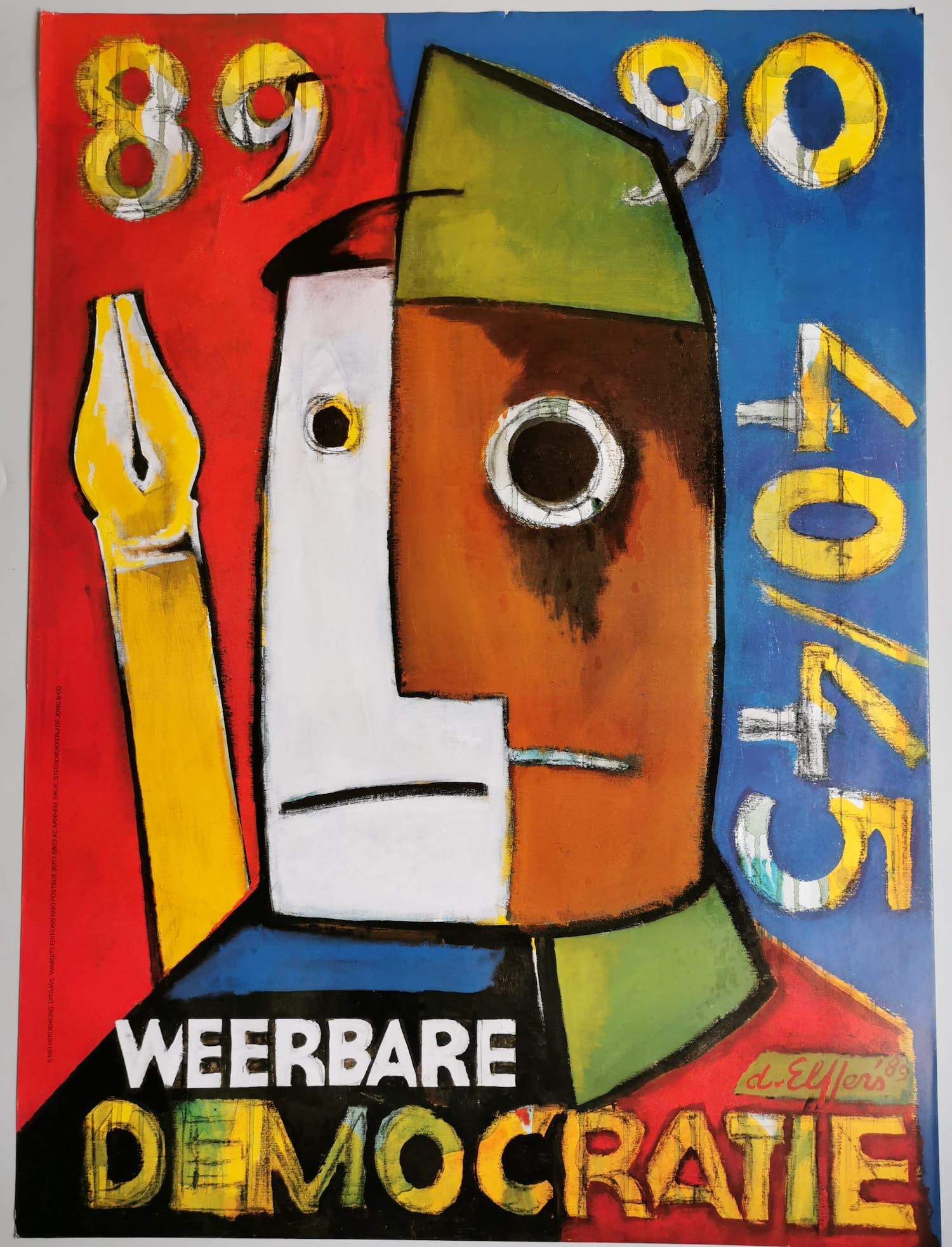 Dick Elffers - Weerbare democratie - 1989 - 5 Mei Herdenking kopen? Bied vanaf 50!