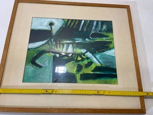 Hans van den Krommenacker - Landschap in groen kopen? Bied vanaf 10!